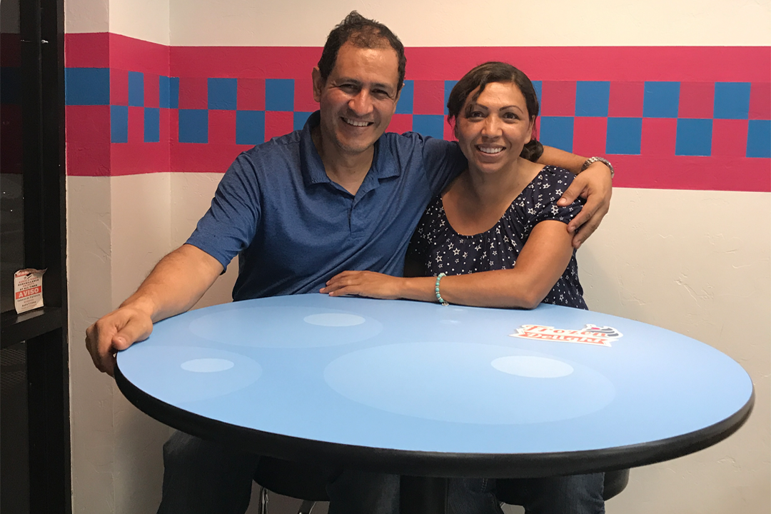 The owners of Frozen Delight